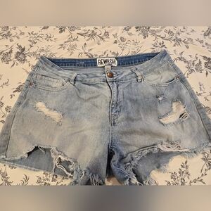 Rewash Light Blue Denim Shorts